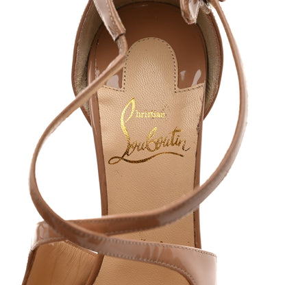 Christian Louboutin Patent Exagona 160 Pumps 37.5 Nude 6 of 8