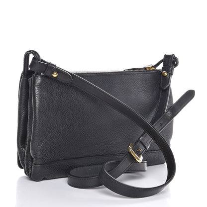 Prada Vitello Daino Shoulder Bag Black 3 of 9