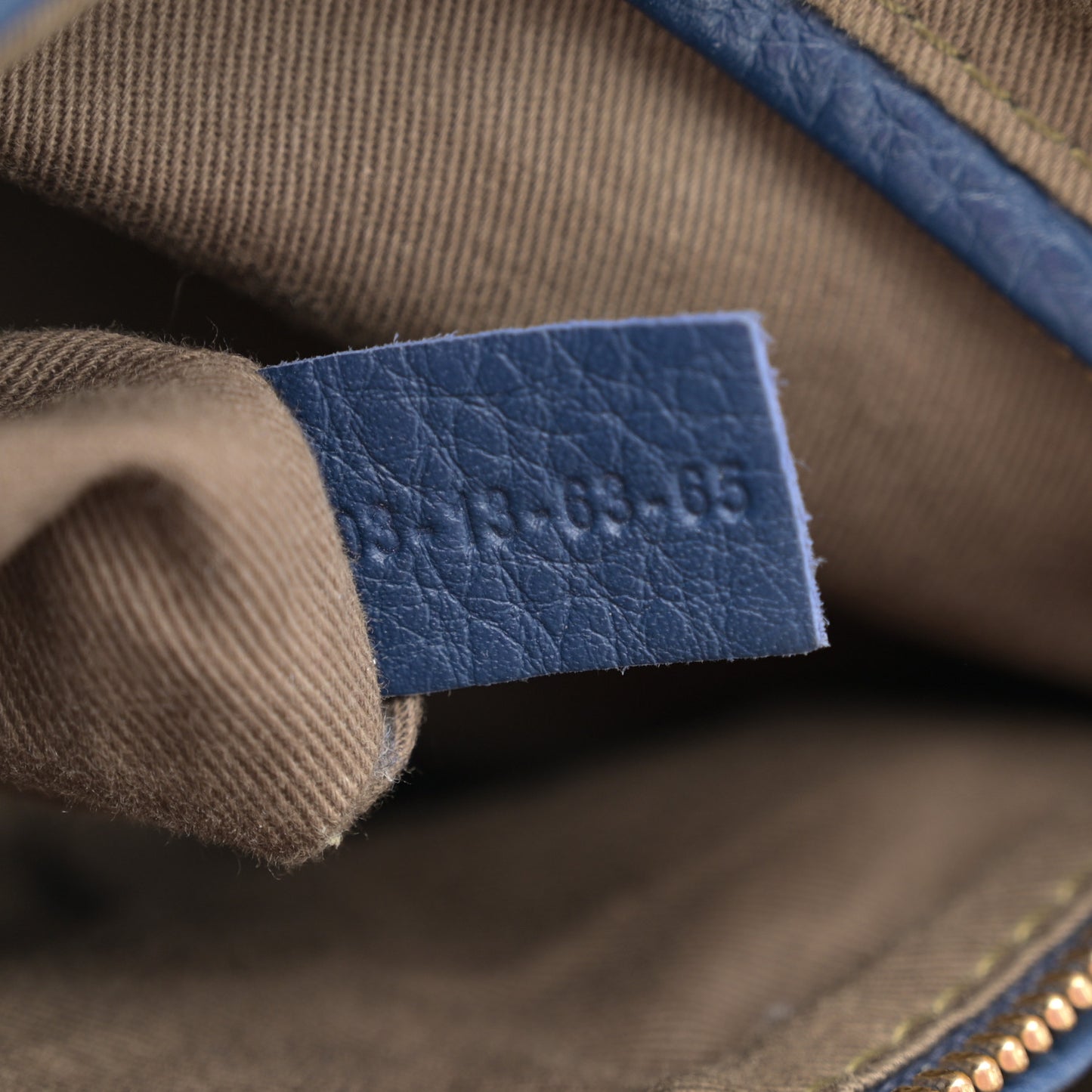 Calfskin Medium Marcie Satchel Royal Navy