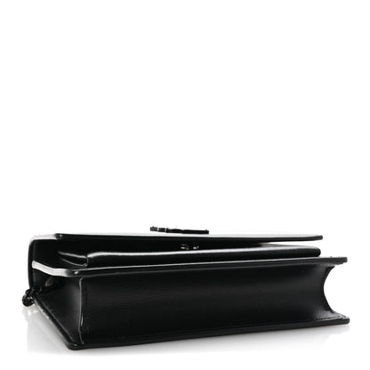 Saint Laurent Calfskin Monogram Sunset Chain Wallet Black 4 of 10