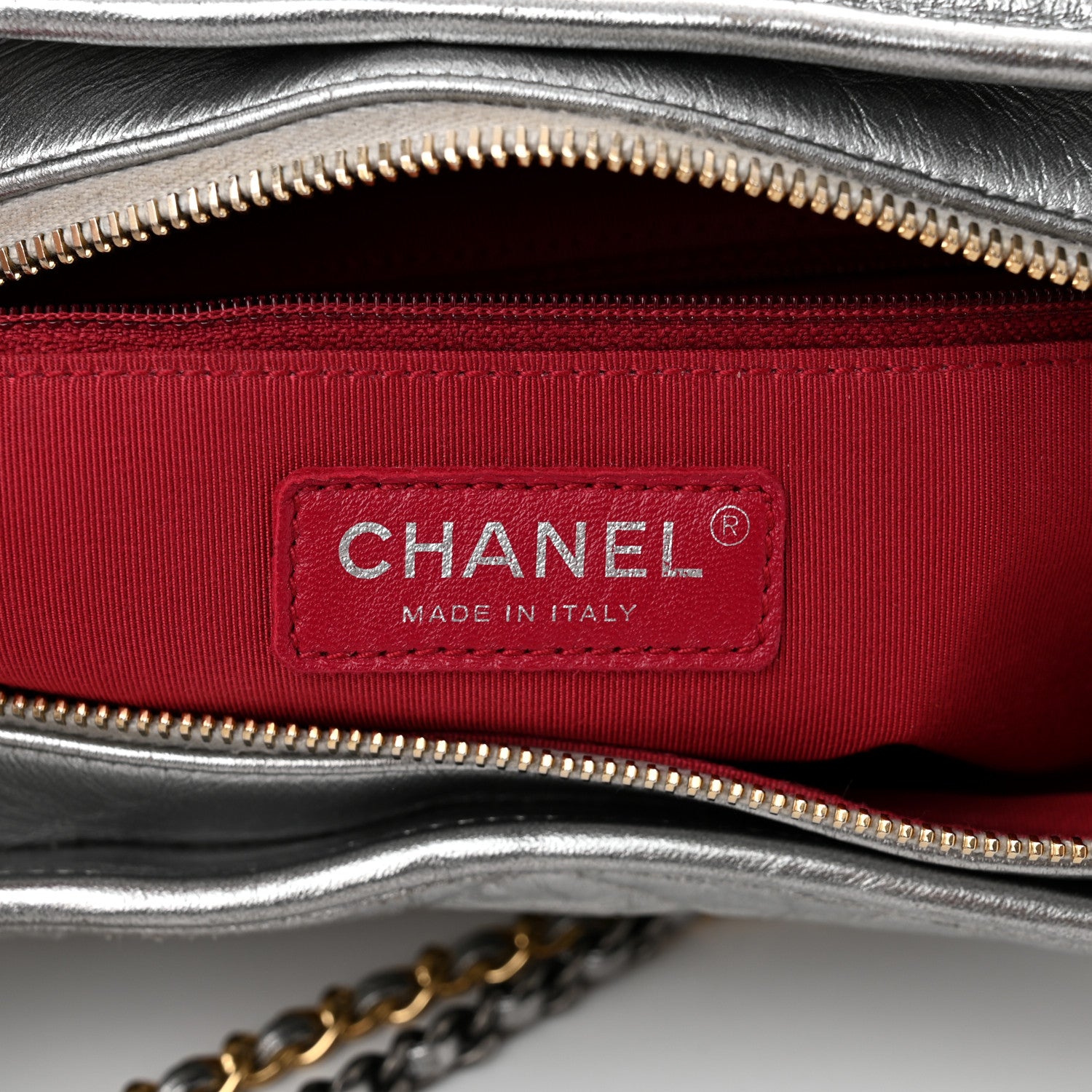Chanel Metallic Aged Calfskin Quilted Medium Gabrielle Silver 6 of 12