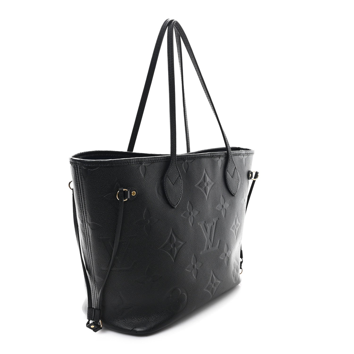 Louis Vuitton Empreinte Monogram Giant Neverfull MM Black 4 of 12