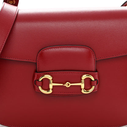 Gucci Azalea Calfskin Horsebit 1955 Shoulder Bag New Cherry Red 8 of 10