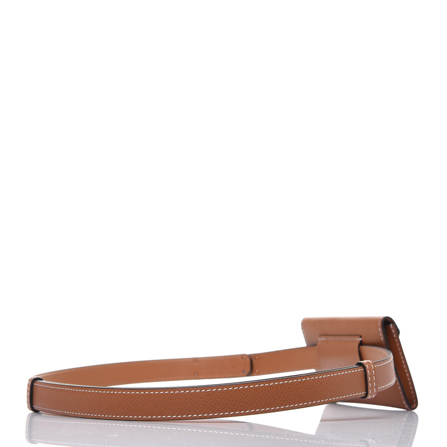 Hermes Epsom Kelly Pocket Belt Gold 2 of 5