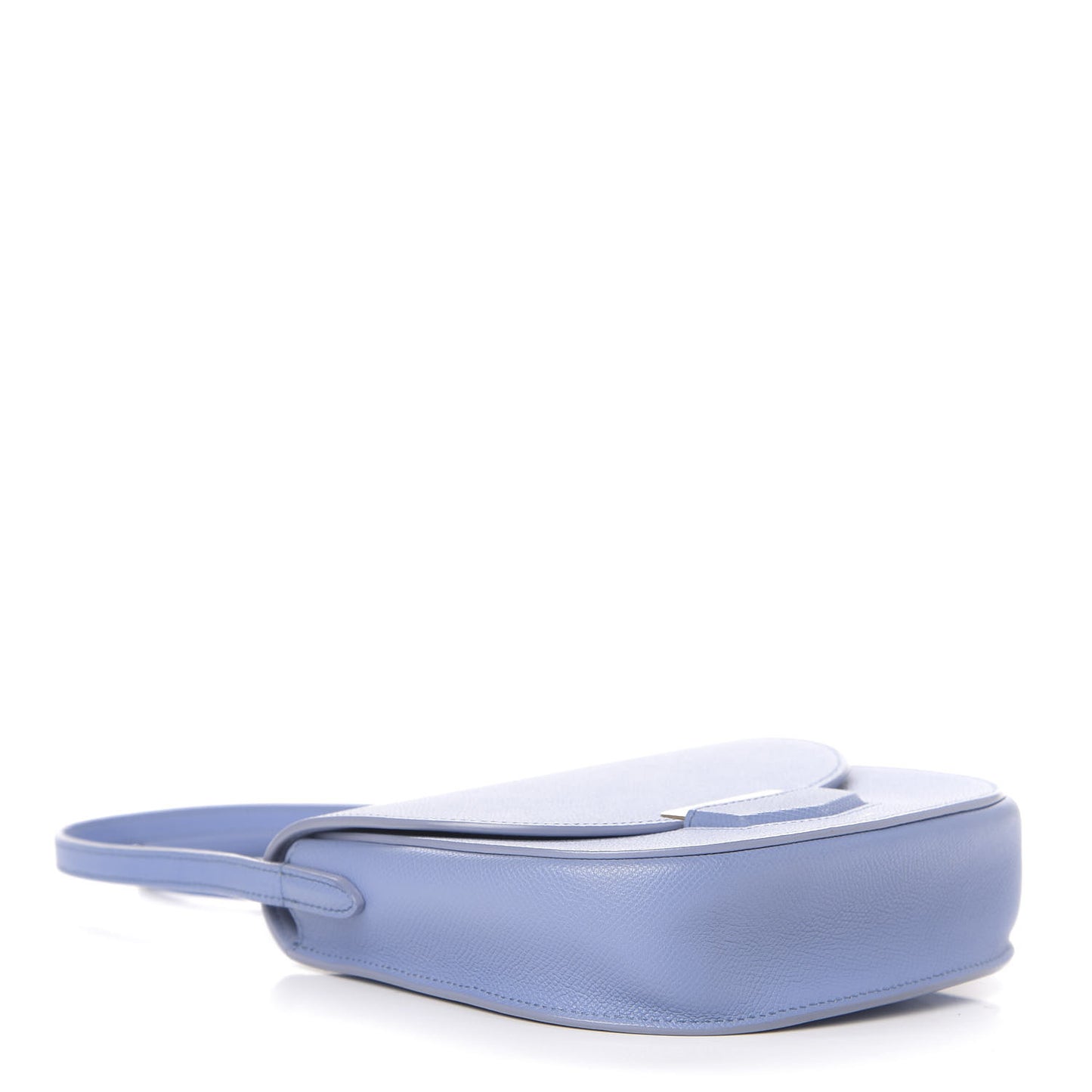 Grained Calfskin Small Trotteur Porcelain