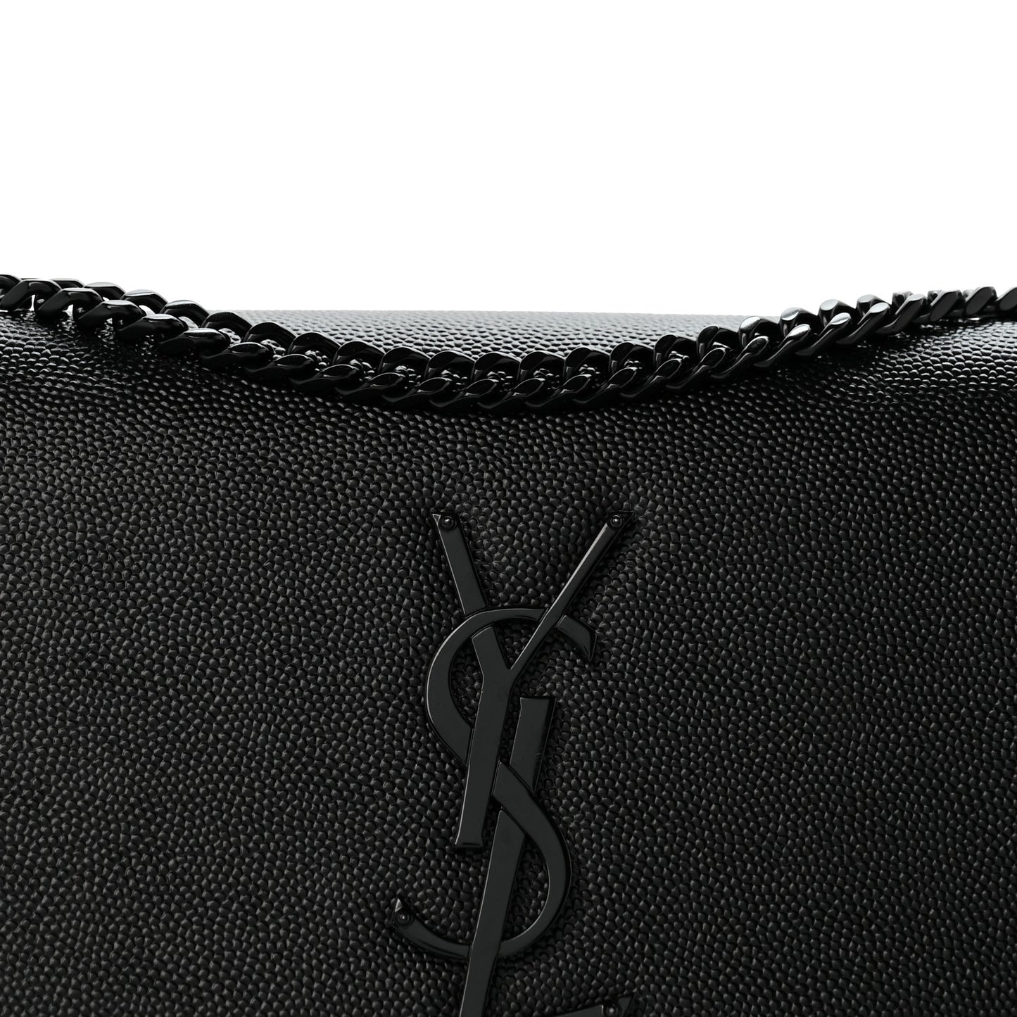 Grain De Poudre Small Monogram Monochrome Kate Satchel Black