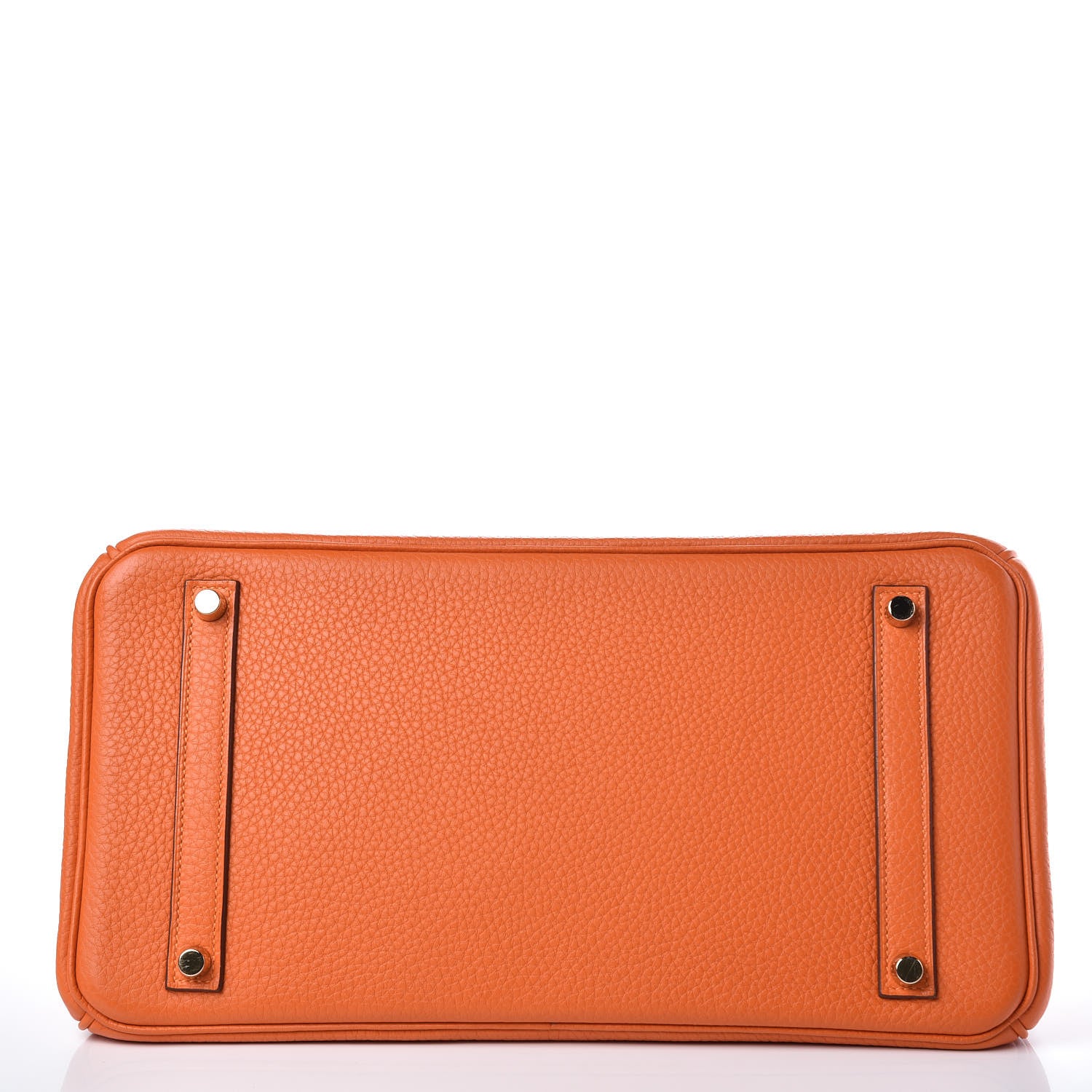 Hermes Taurillon Clemence Birkin 35 Orange 6 of 29