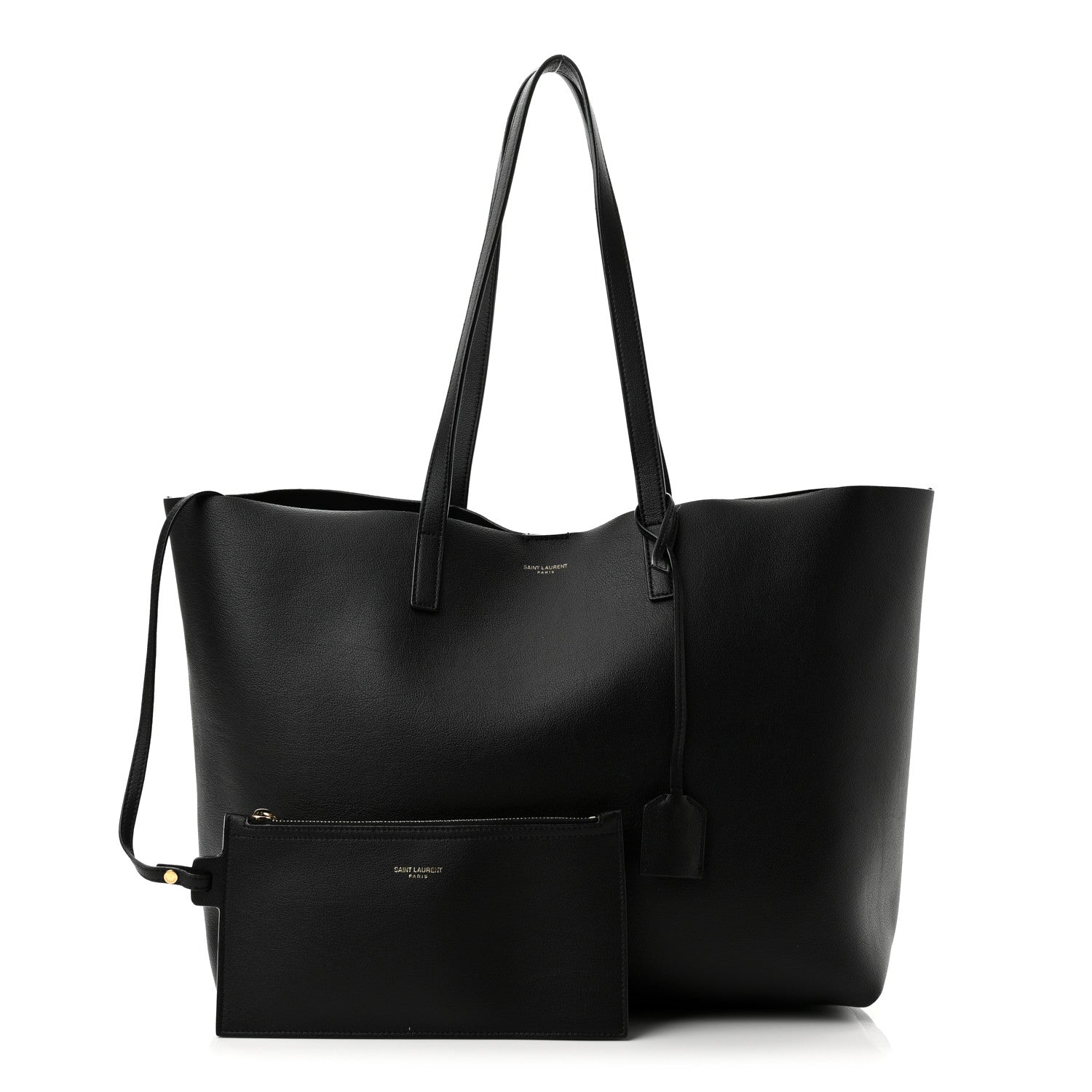 Saint Laurent Calfskin Large Shopping Tote Black 1 of 11