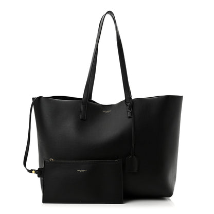 Saint Laurent Calfskin Large Shopping Tote Black 1 of 11
