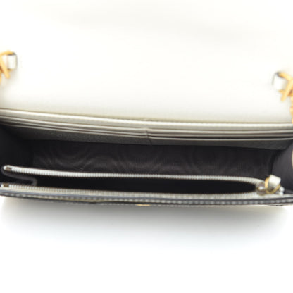 Gucci GG Supreme Monogram Web Queen Margaret Chain Wallet White 5 of 10