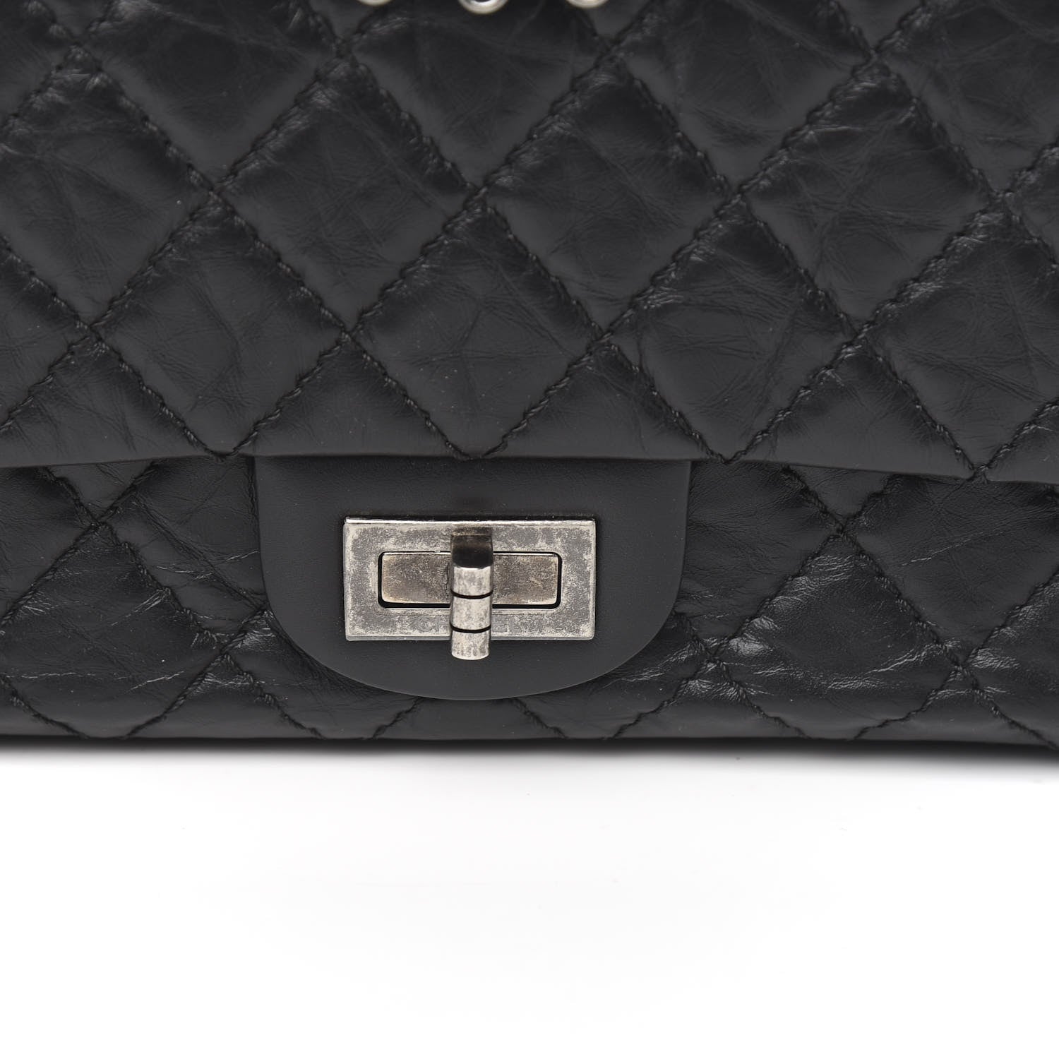 Chanel Aged Calfskin Quilted 2.55 Reissue 225 Flap Black 9 of 9