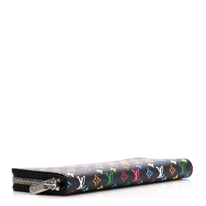 Louis Vuitton LV X TM Monogram Multicolor Clemence Wallet Black 4 of 6