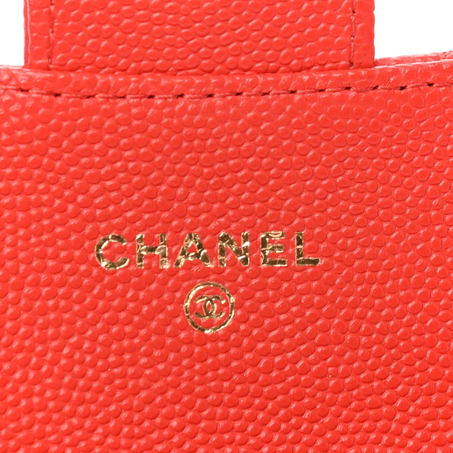 Chanel Caviar Quilted Flap Card Holder Wallet Red 6 of 8