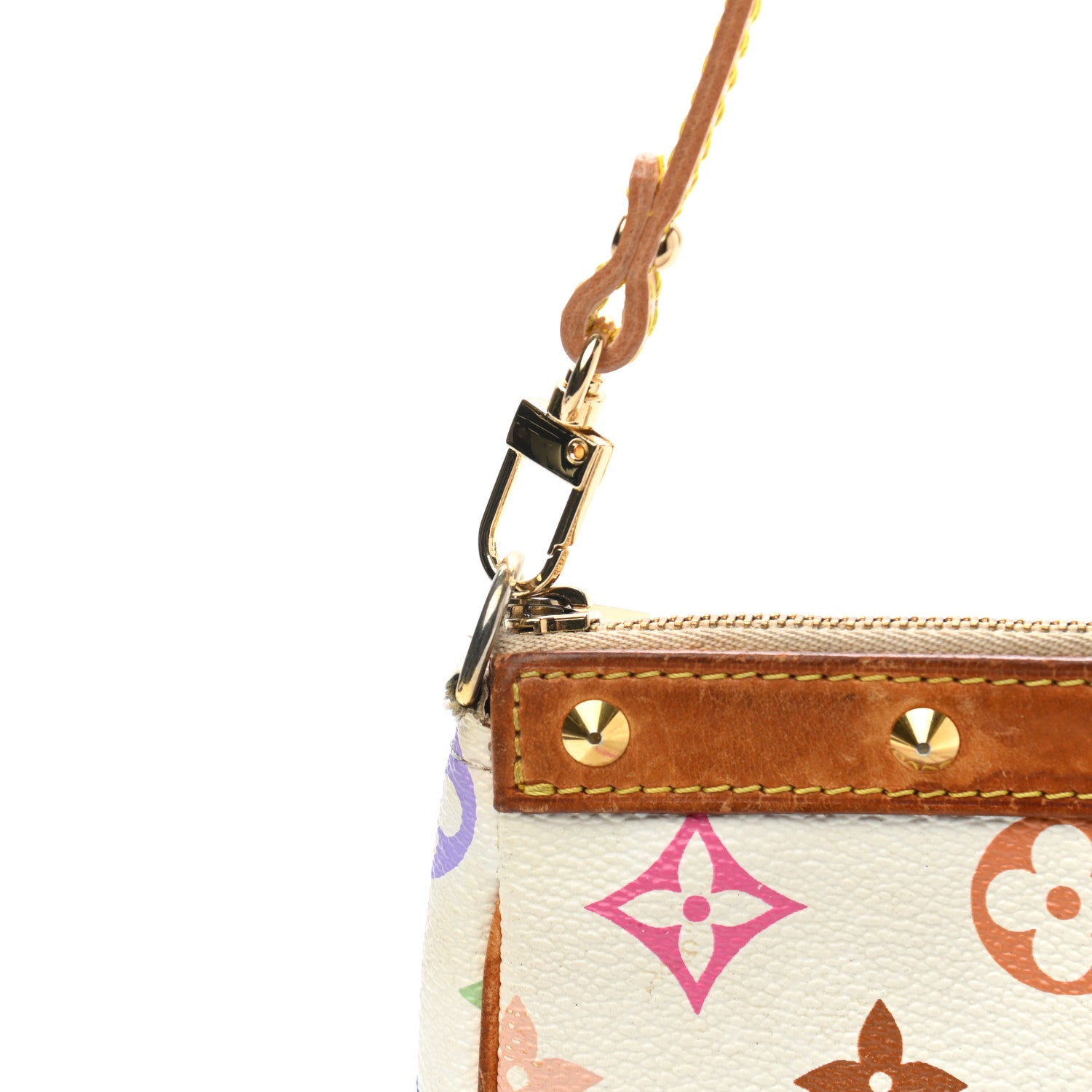 Louis Vuitton Monogram Multicolor Pochette Accessories White 12 of 14
