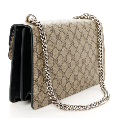 Gucci GG Supreme Monogram Small Dionysus Shoulder Bag Black 2 of 12
