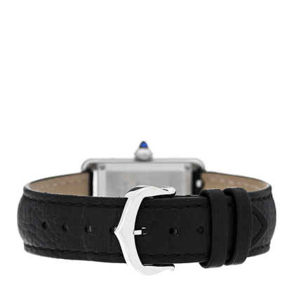 Cartier Stainless Steel Calfskin 22mm Must de Cartier Tank Quartz Watch 3 of 5