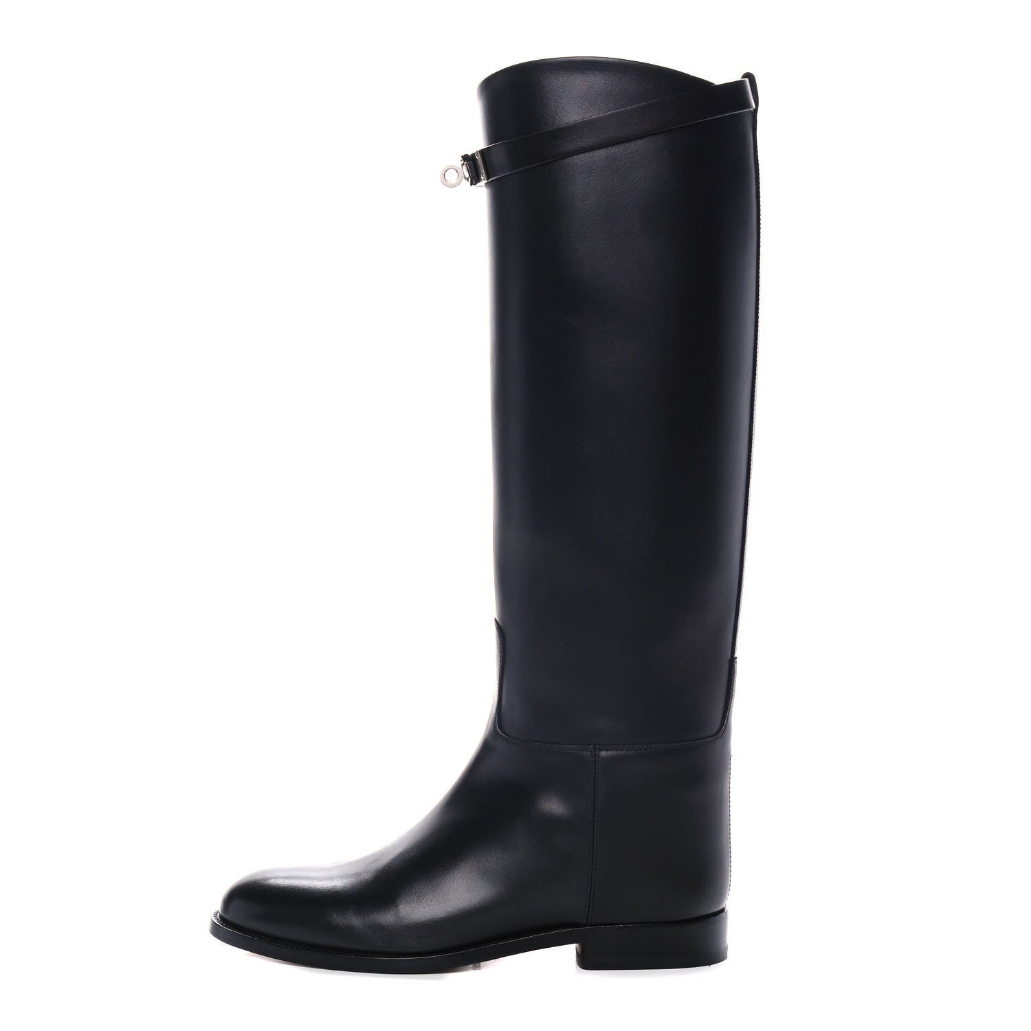 Hermes Box Kelly Jumping Boots 37 Black 1 of 9
