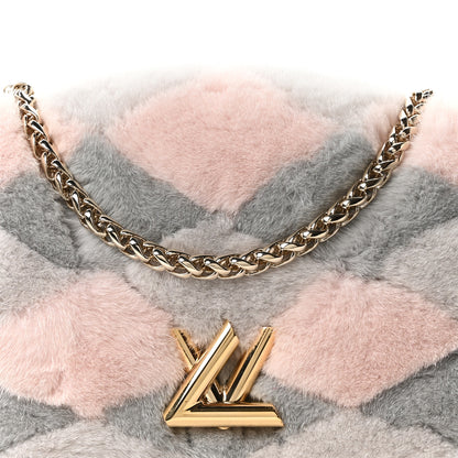 Louis Vuitton Mink Fur Malletage GO-14 PM Grey Pink 8 of 10