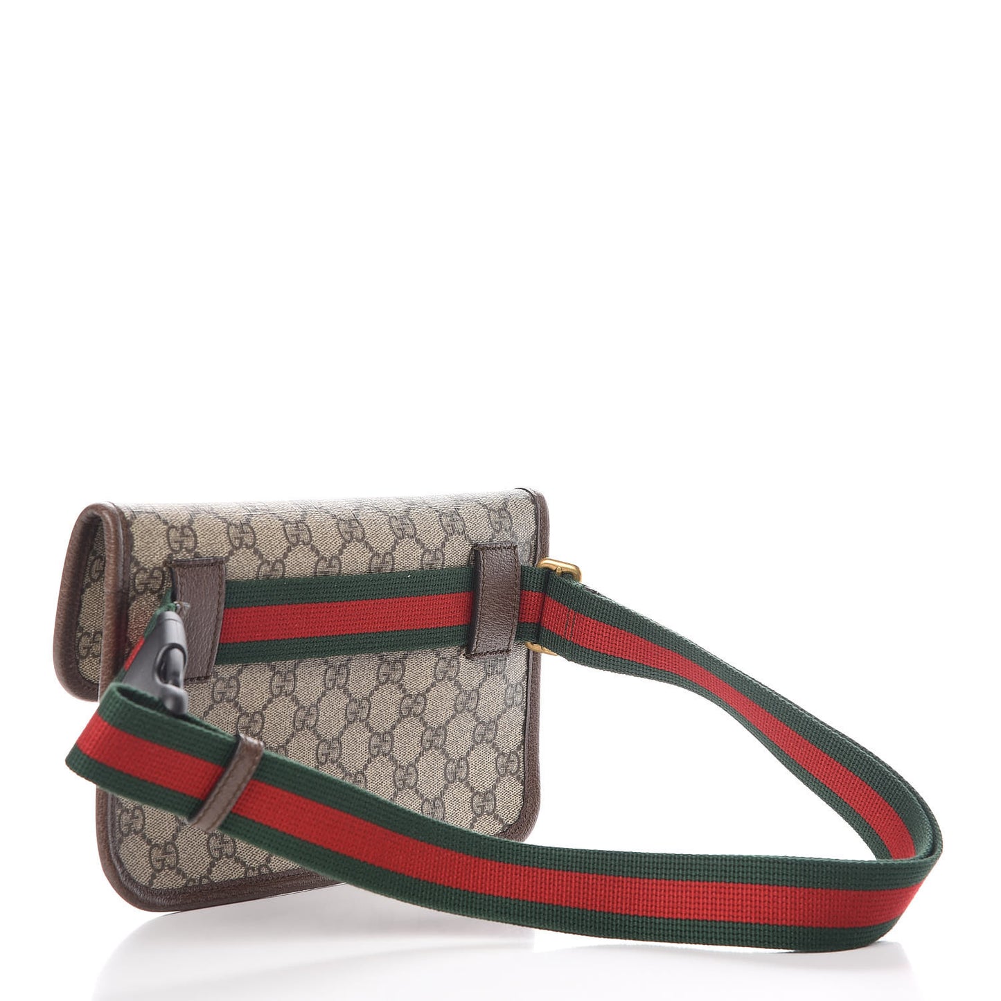 GG Supreme Monogram Neo Vintage Web Belt Bag Brown