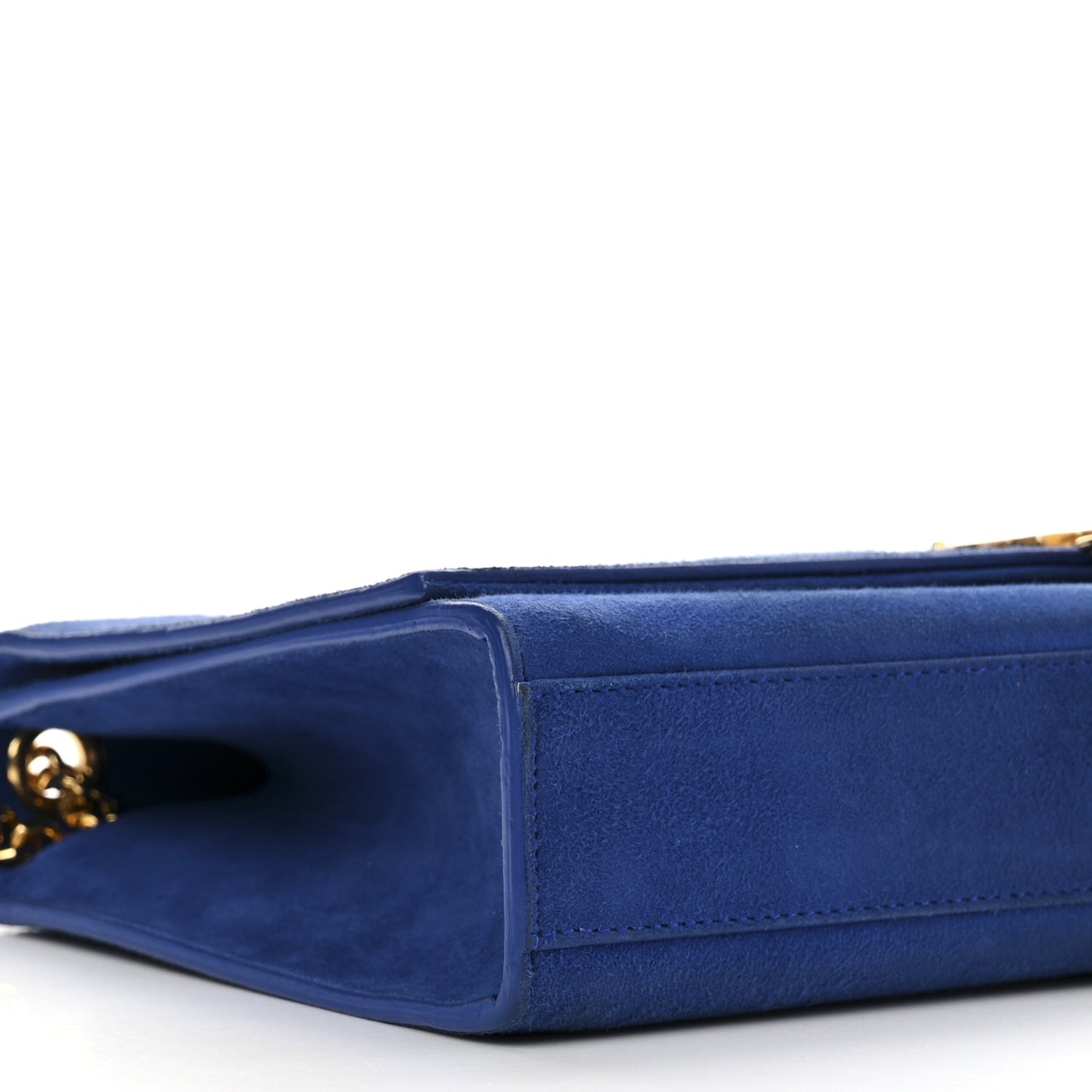 Suede Medium Monogram Kate Tassel Shoulder Bag Royal Blue