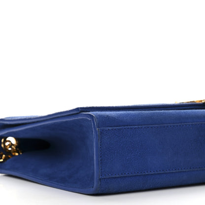 Saint Laurent Suede Medium Monogram Kate Tassel Shoulder Bag Royal Blue 8 of 9