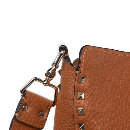 Valentino Garavani Pebbled Calfskin Large Rockstud Flip-Lock Messenger Bag Light Cuir 8 of 12