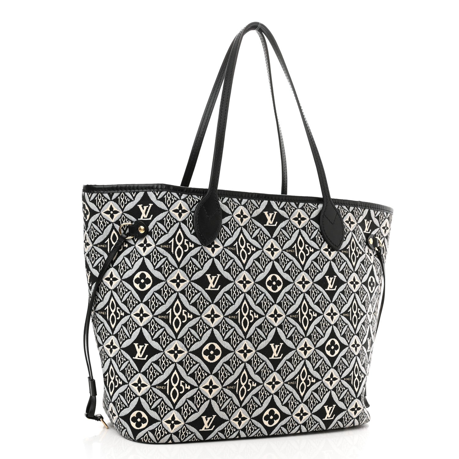 Louis Vuitton Jacquard Since 1854 Neverfull MM Grey 4 of 10