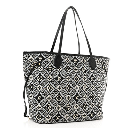 Louis Vuitton Jacquard Since 1854 Neverfull MM Grey 4 of 10