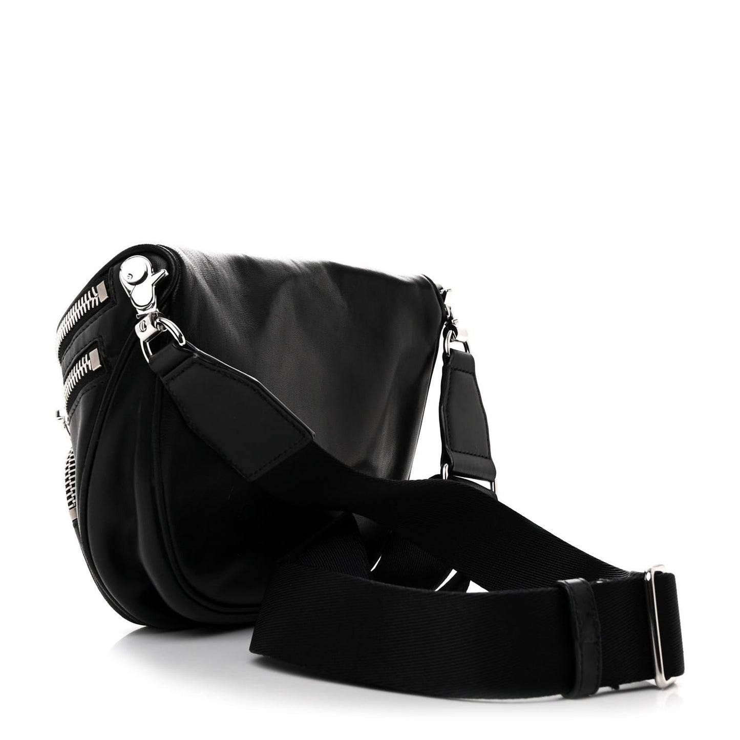 Lambskin Attica Crossbody Bag Black