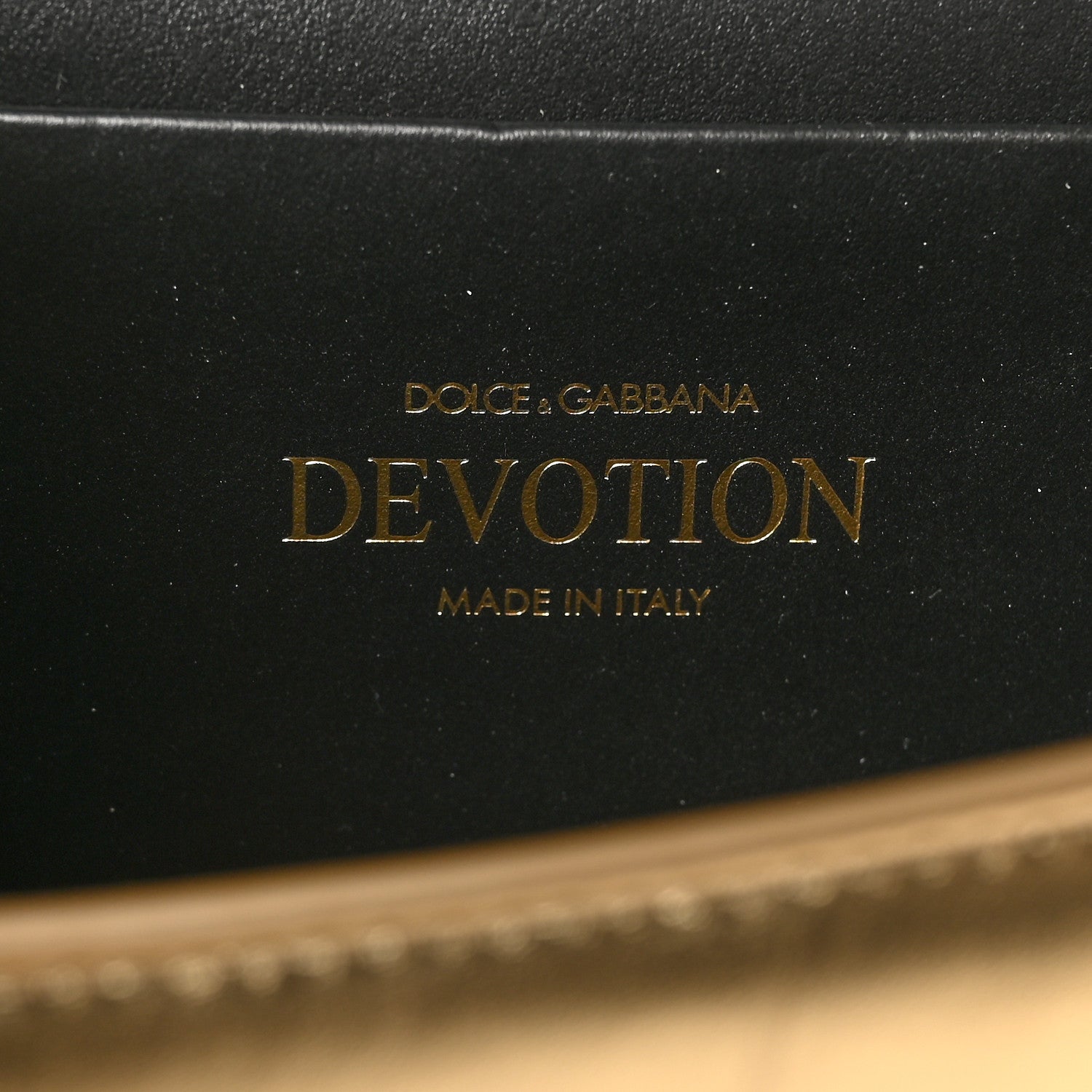 Dolce & Gabbana Metallic Nappa Small Devotion Envelope Top Handle Bag Gold 6 of 10