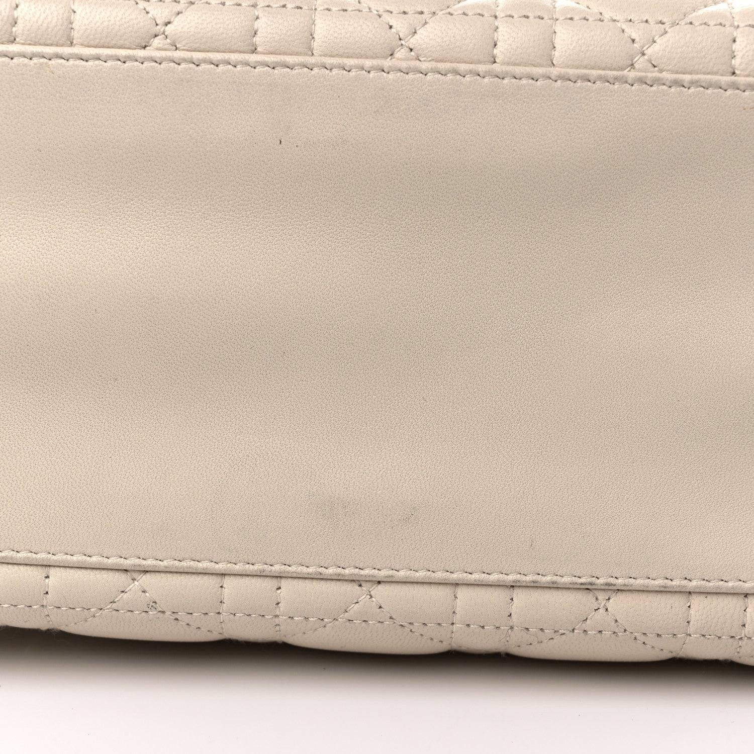 Christian Dior Lambskin Cannage Medium Lady Dior Light Beige 12 of 16