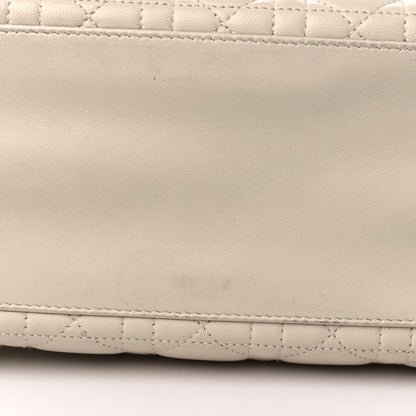 Christian Dior Lambskin Cannage Medium Lady Dior Light Beige 12 of 16