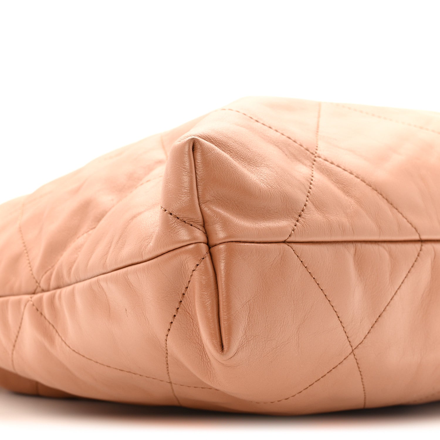 Chanel Shiny Calfskin Quilted Chanel 22 Camel 10 of 14