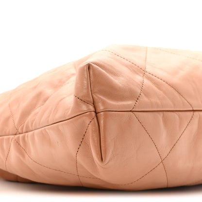 Chanel Shiny Calfskin Quilted Chanel 22 Camel 10 of 14
