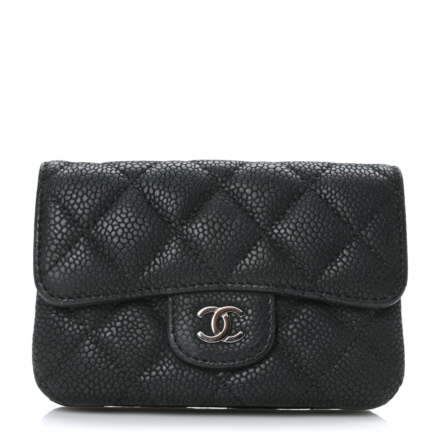 Chanel Iridescent Caviar Quilted Coin Purse Black 1 of 9