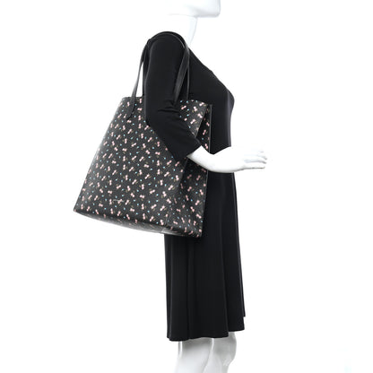 Givenchy Coated Canvas Hibiscus Print Medium Stargate Shopper Tote Black Multicolor 3 of 5