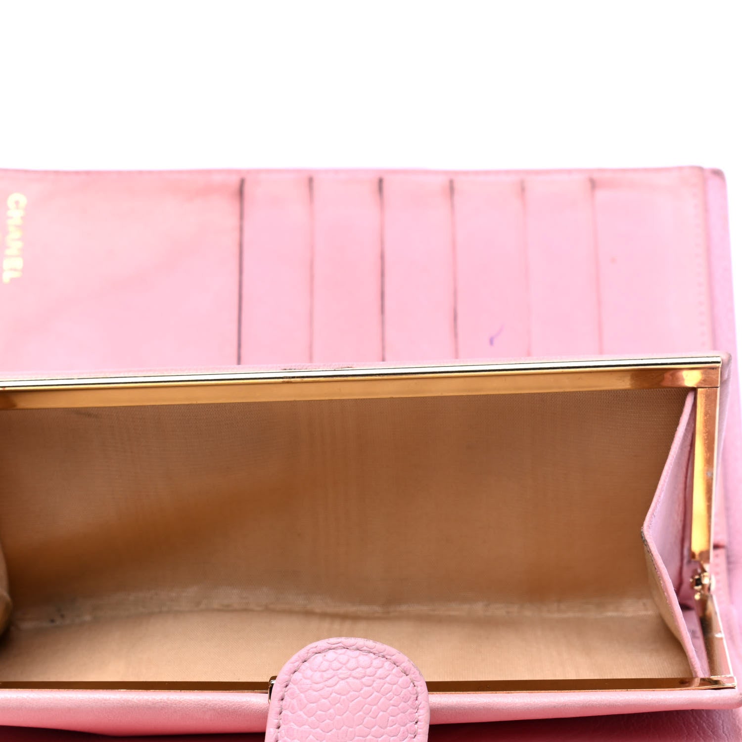 Chanel Caviar Timeless CC French Wallet Pink 6 of 6