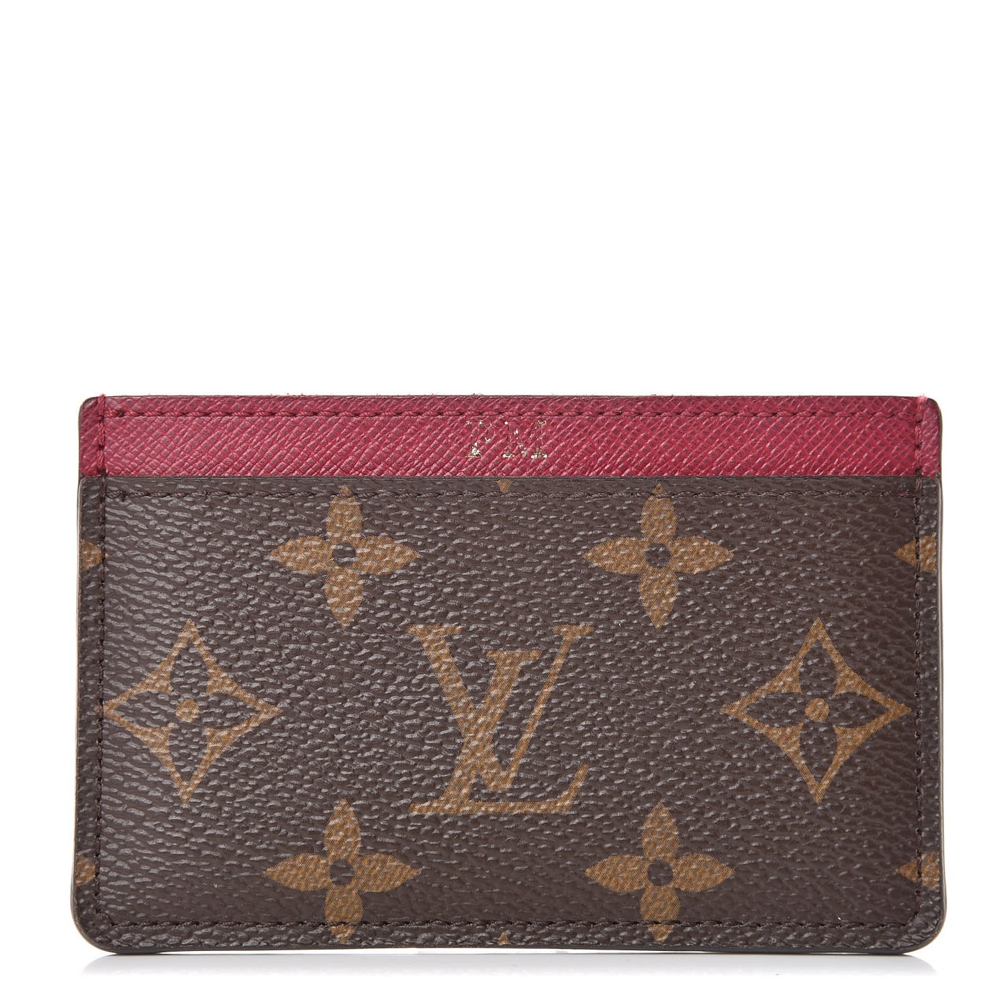 Monogram Card Holder Fuchsia