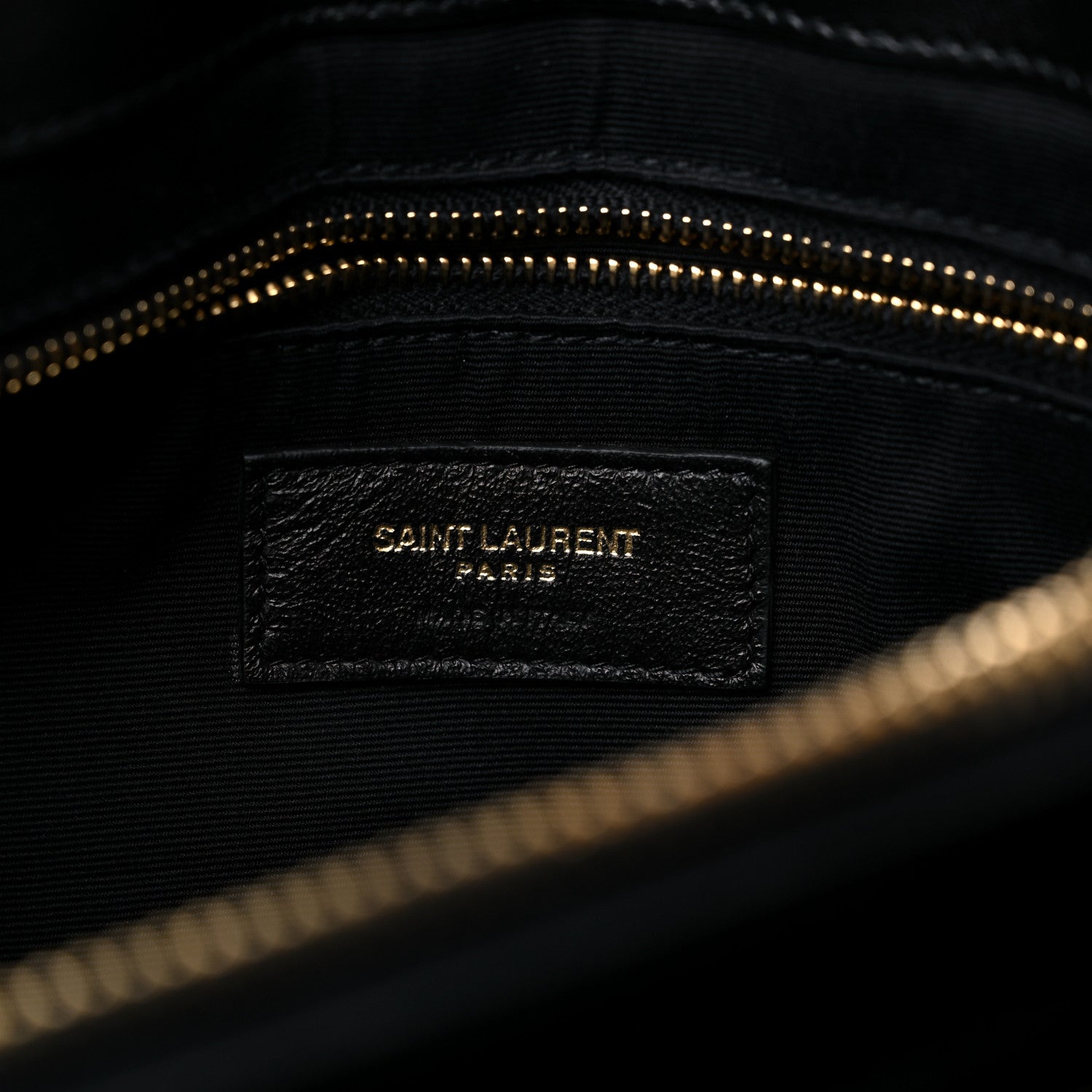Saint Laurent Canvas Bandana Medium Loulou Chain Satchel Black White 7 of 9