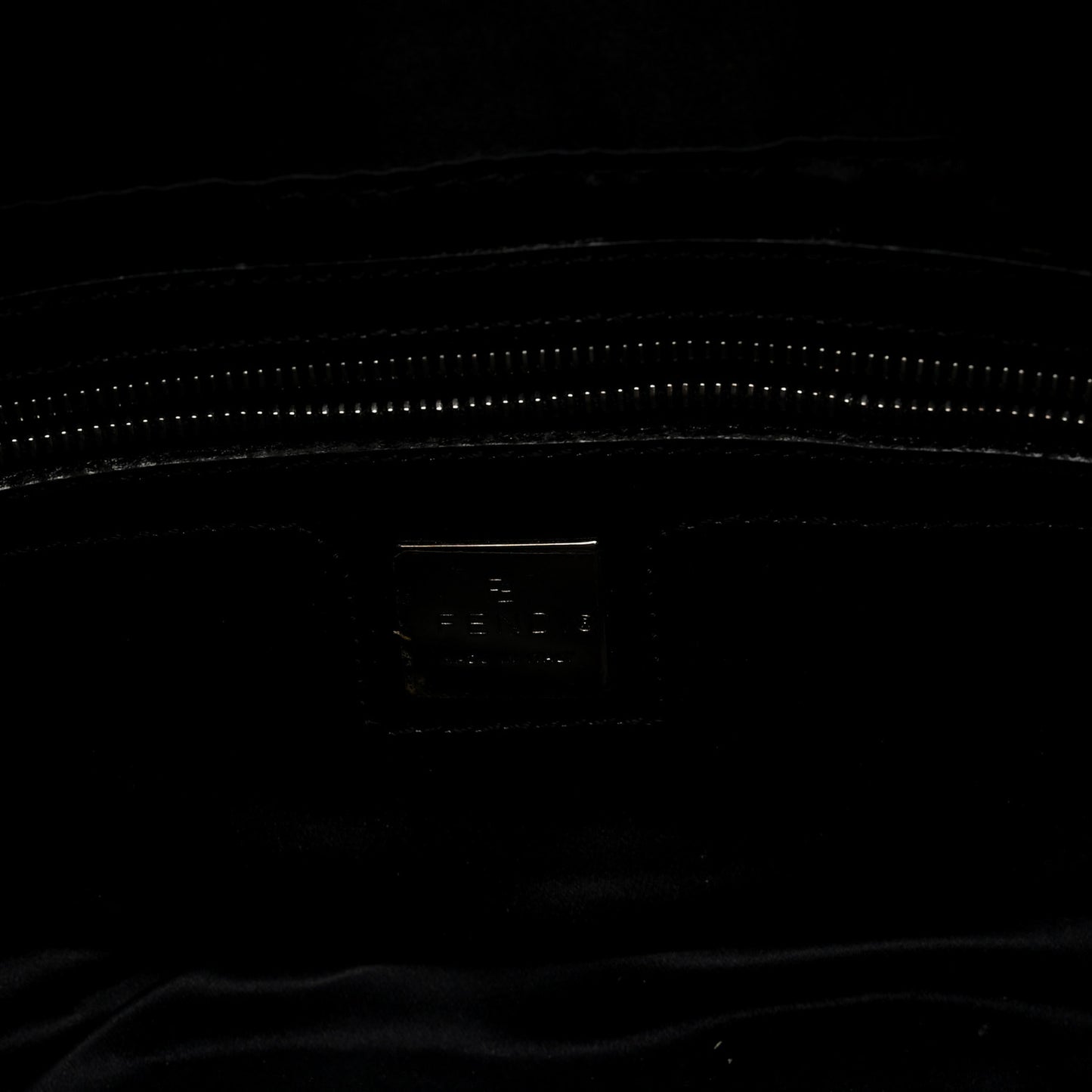 Fabric Beaded Crystal Baguette Black