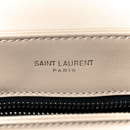 Saint Laurent Calfskin Y Quilted Monogram Toy Loulou Crossbody Bag Nude Powder 5 of 15