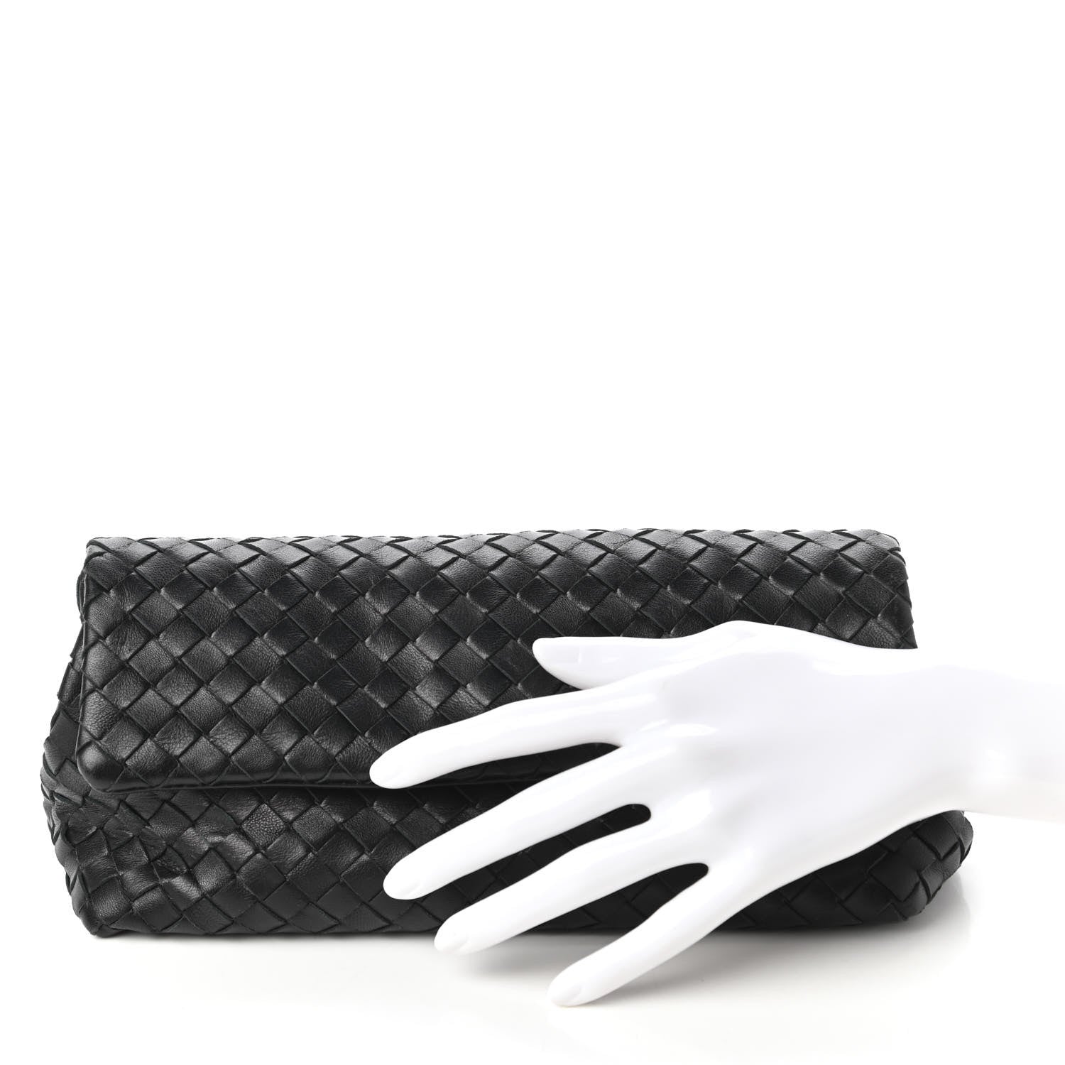 Bottega Veneta Nappa Intrecciato Cosmetic Case Black 2 of 10