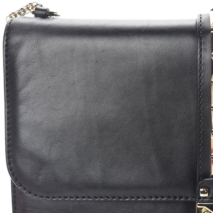 Valentino Garavani Vitello Extra Large Glam Lock Rockstud Flap Black 15 of 24