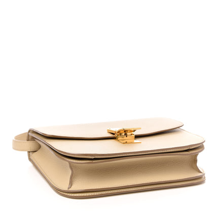 Celine Goatskin Medium Classic Box Flap Bag Dune 4 of 10
