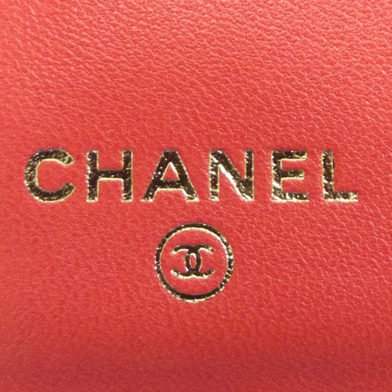 Chanel Lambskin Quilted Reissue Wallet Red 5 of 9