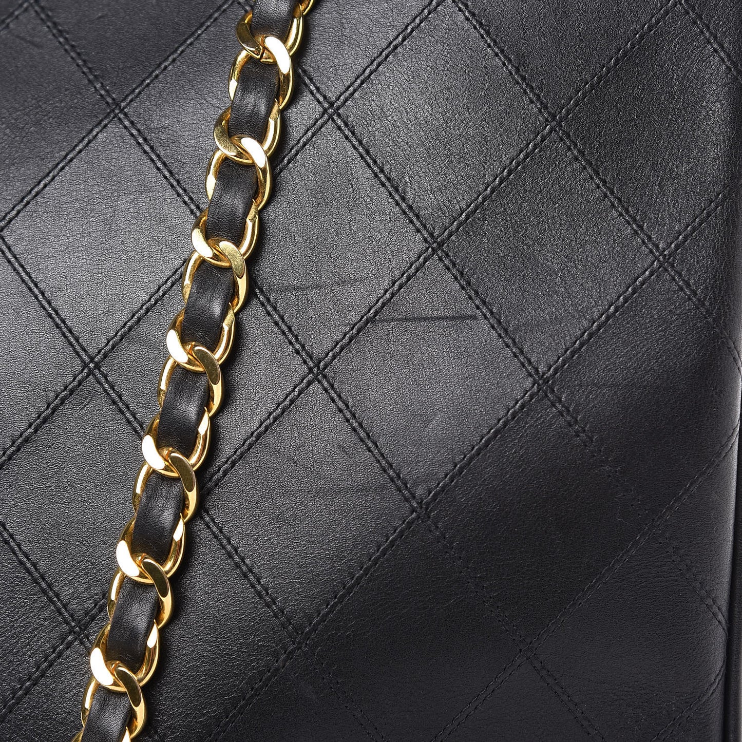 Calfskin Stitched XL Weekender Black