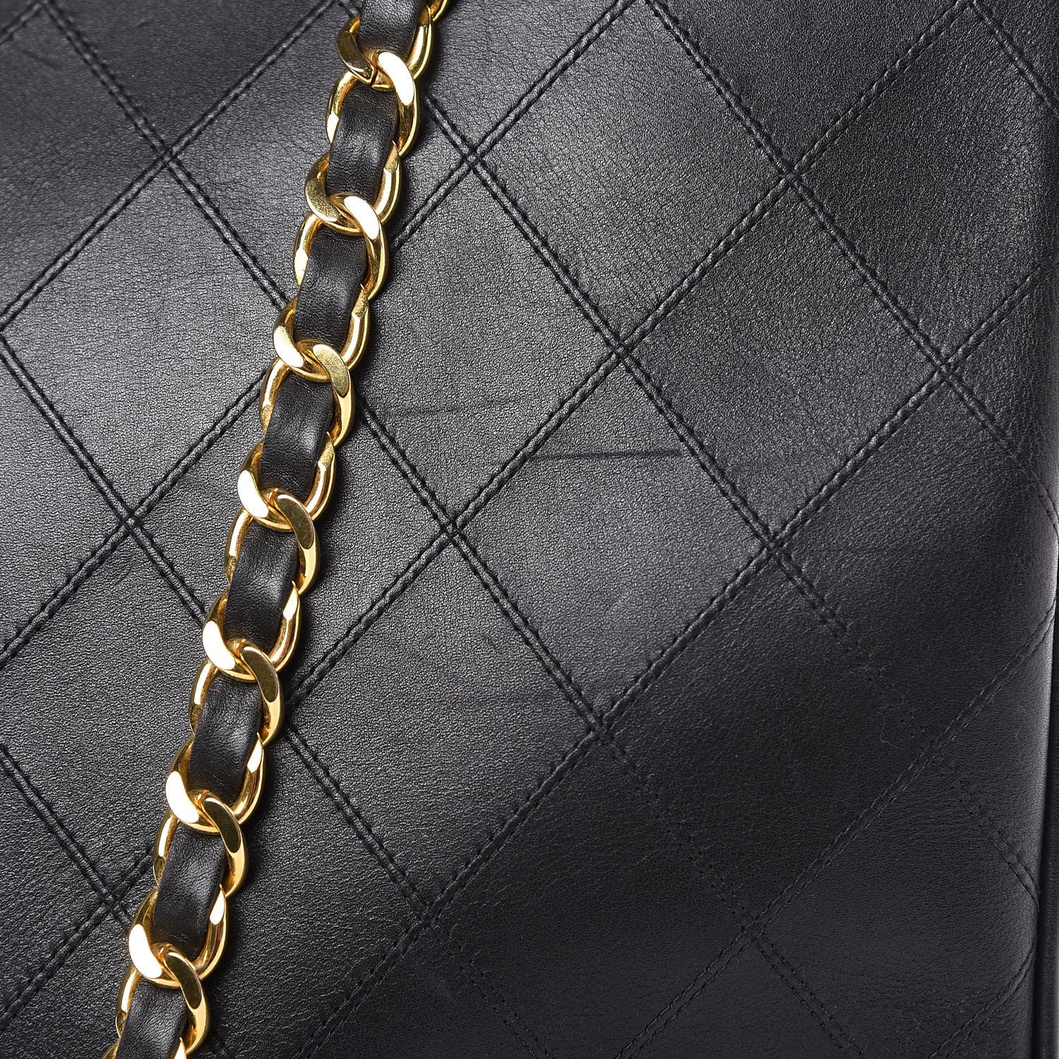 Chanel Calfskin Stitched XL Weekender Black 15 of 24