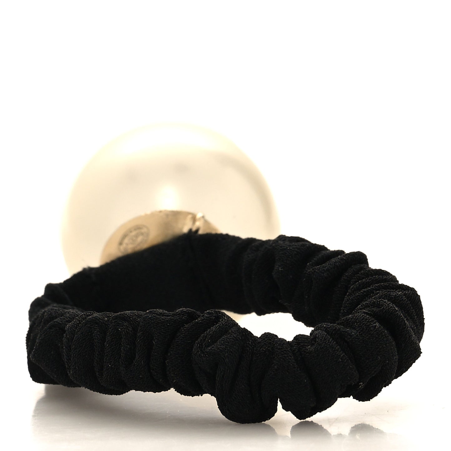 Pearl CC Hair Tie Black Gold Pearly White