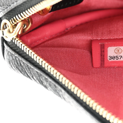 Chanel Caviar Quilted Coin Purse Belt Bag Black 7 of 12