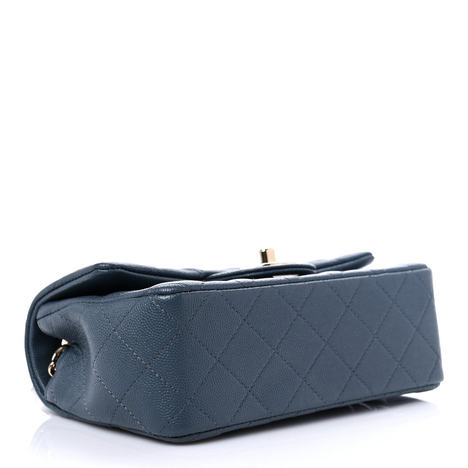 Chanel Caviar Quilted Mini Rectangular Flap Dark Grey 4 of 11